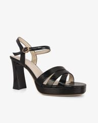 Sandal Cao Gót Hạnh Dung Quai Bản Chéo HD27319BI