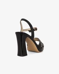 Sandal Cao Gót Hạnh Dung Quai Bản Chéo HD27319BI