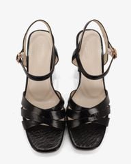 Sandal Cao Gót Hạnh Dung Quai Bản Chéo HD27319BI