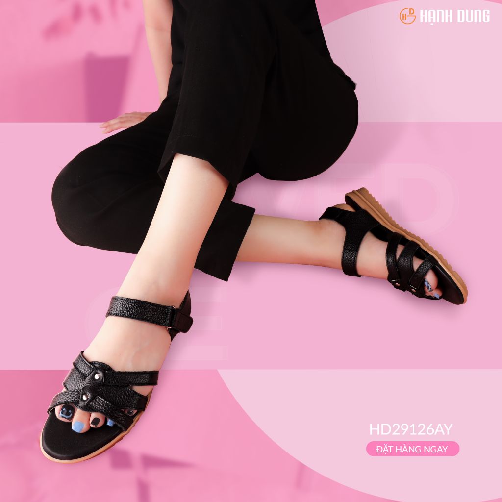 Sandal Đế Xẹp Hạnh Dung Quai Đan HD29126AY