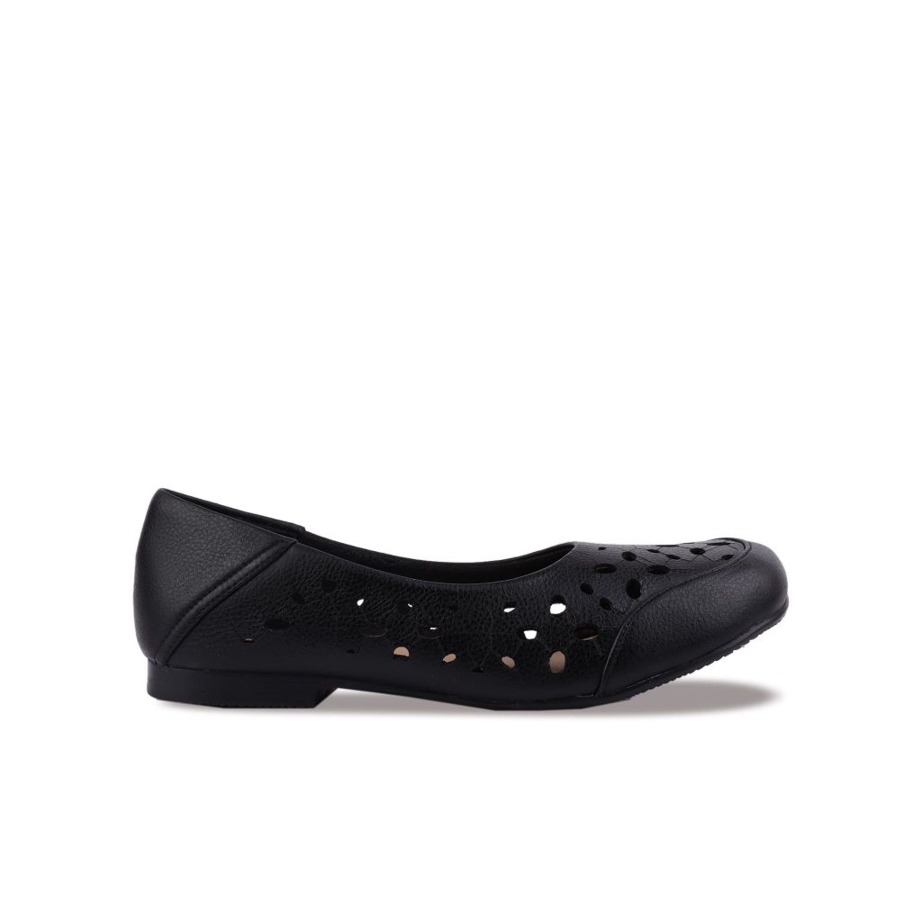 Giày Búp Bê Hạnh Dung Mũi Tròn Đục Lỗ HD29130AY