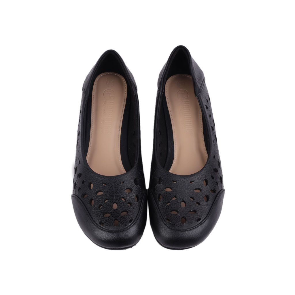 Giày Búp Bê Hạnh Dung Mũi Tròn Đục Lỗ HD29130AY