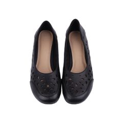 Giày Búp Bê Hạnh Dung Mũi Tròn Đục Lỗ HD29130AY