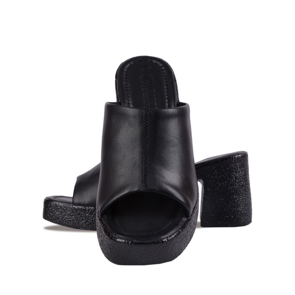 Dép Cao Gót Hạnh Dung Bảng To Chỉ Nổi  HD29142AY