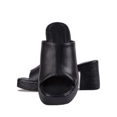 Dép Cao Gót Hạnh Dung Bảng To Chỉ Nổi  HD29142AY