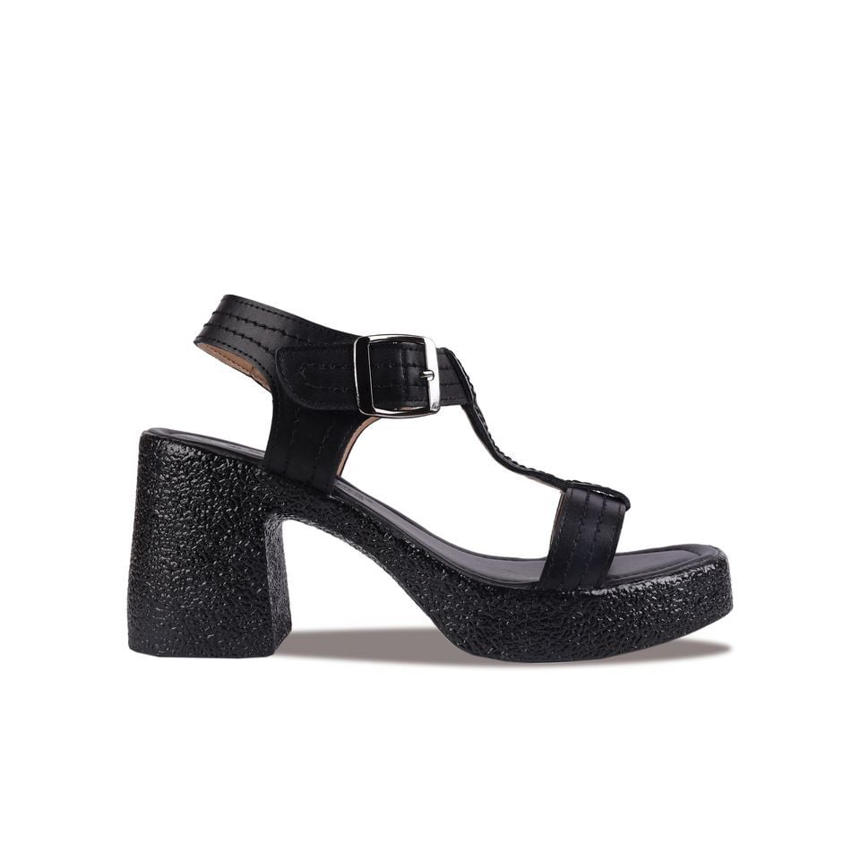 Sandal Cao Gót Hạnh Dung Quai T-Strap Chỉ Nổi HD29143AY