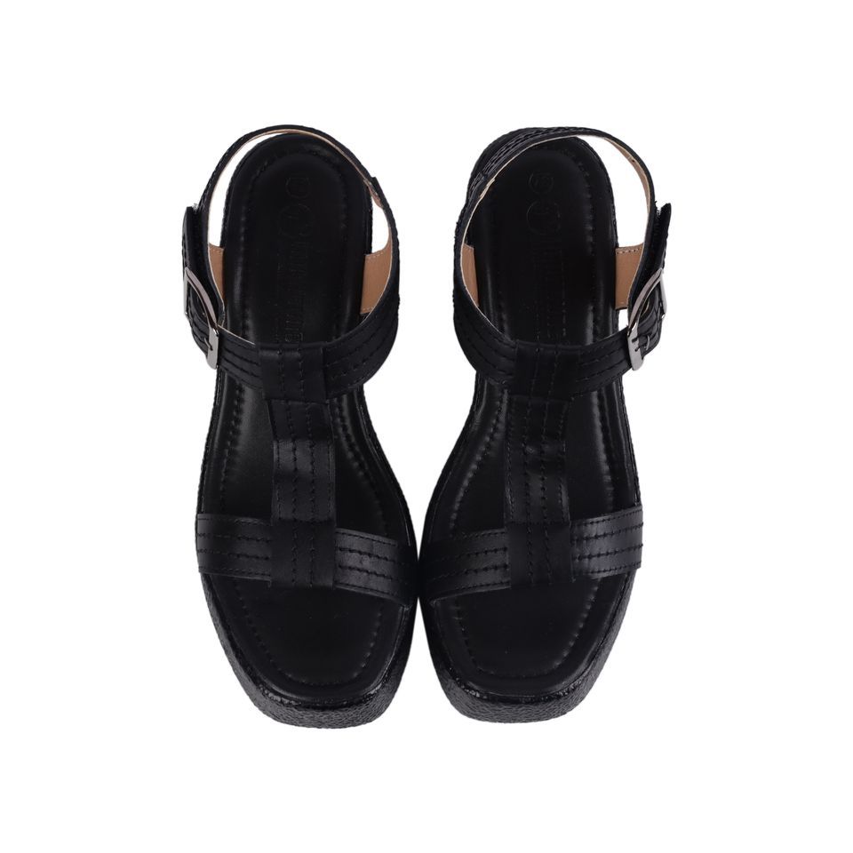 Sandal Cao Gót Hạnh Dung Quai T-Strap Chỉ Nổi HD29143AY