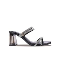 Sandal Cao Gót Hạnh Dung Gót Mica Quai Kim Tuyến HD29145AY