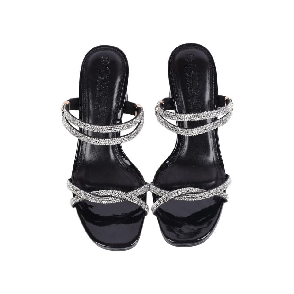 Sandal Cao Gót Hạnh Dung Gót Mica Quai Kim Tuyến HD29145AY