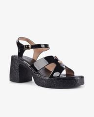 Sandal Cao Gót Hạnh Dung Quai Bóng Chữ H HD29155AY