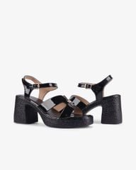 Sandal Cao Gót Hạnh Dung Quai Bóng Chữ H HD29155AY