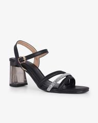 Sandal Cao Gót Hạnh Dung Quai Phối Xoàn Gót Mica HD29159AY