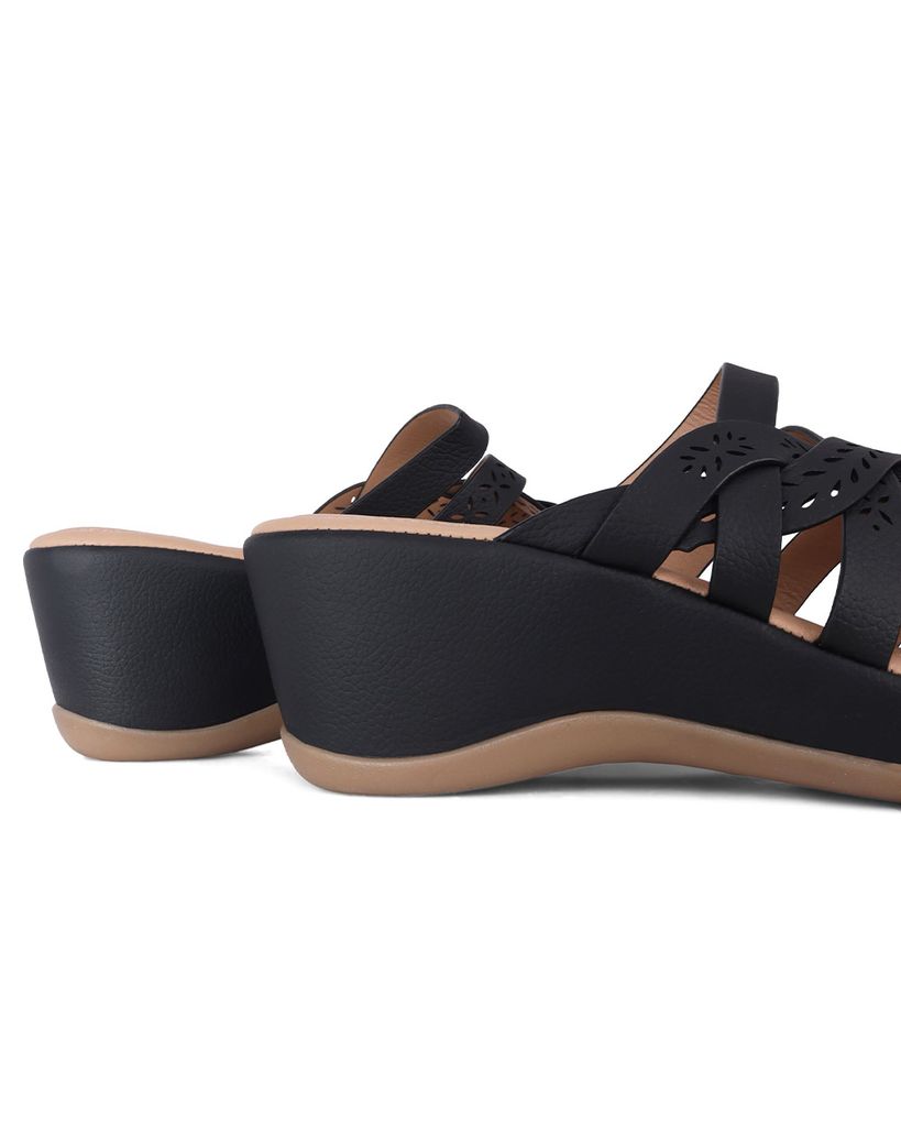 Dép Đế Xuồng Hạnh Dung Dây Đan Họa Tiết HD29166AY