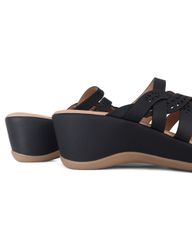 Dép Đế Xuồng Hạnh Dung Dây Đan Họa Tiết HD29166AY