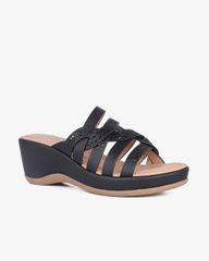 Dép Đế Xuồng Hạnh Dung Dây Đan Họa Tiết HD29166AY