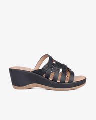 Dép Đế Xuồng Hạnh Dung Dây Đan Họa Tiết HD29166AY