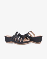 Dép Đế Xuồng Hạnh Dung Dây Đan Họa Tiết HD29166AY