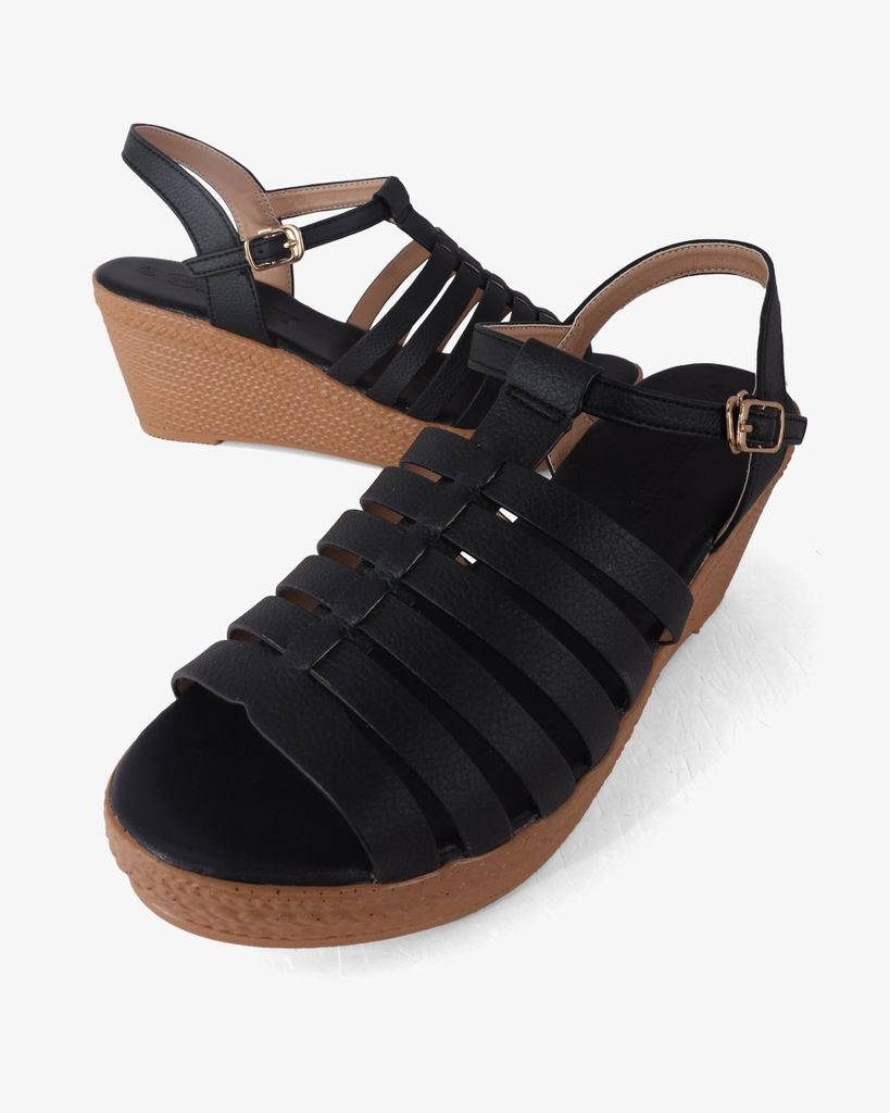 Sandal Đế Xuồng Hạnh Dung Quai Dây Mảnh HD29167AY