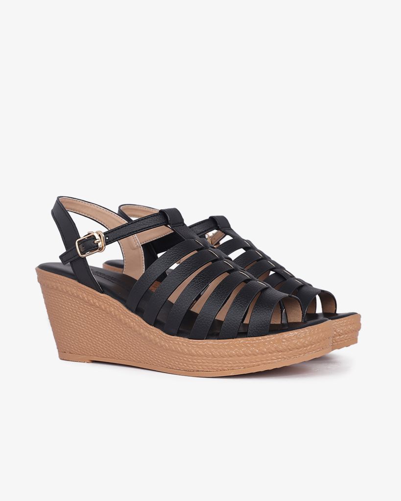 Sandal Đế Xuồng Hạnh Dung Quai Dây Mảnh HD29167AY