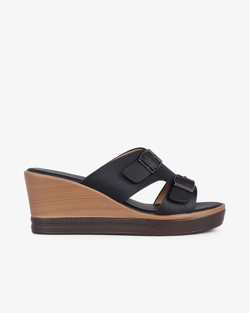 Dép Đế Xuồng Hạnh Dung Quai Bản Khóa Nịt HD29169AY