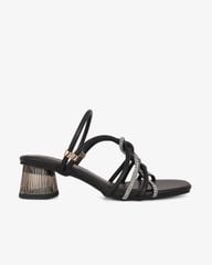 Sandal Cao Gót Hạnh Dung Quai Luồn Xoàn Gót Mica HD29178AY