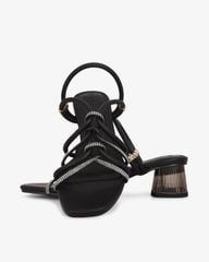 Sandal Cao Gót Hạnh Dung Quai Luồn Xoàn Gót Mica HD29178AY