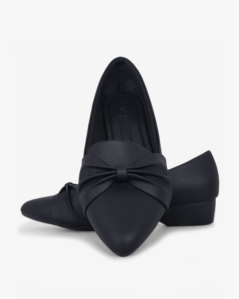 Giày Cao Gót Hạnh Dung Bảng Nơ To HD29182AY