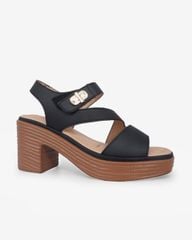 Sandal Cao Gót Hạnh Dung Quai Ngang Bản Chéo HD29187AY