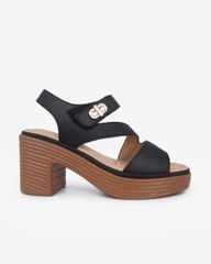 Sandal Cao Gót Hạnh Dung Quai Ngang Bản Chéo HD29187AY