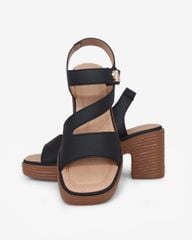 Sandal Cao Gót Hạnh Dung Quai Ngang Bản Chéo HD29187AY
