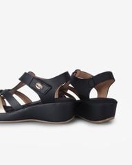 Sandal Đế Xuồng Hạnh Dung Quai Đan Phối Màu Ánh Kim Sang Trọng HD29190AY
