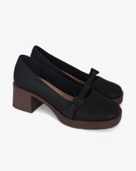 Giày Cao Gót Hạnh Dung Mũi Vuông Quai Nơ HD29192AY