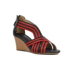 Sandal Xuồng Hạnh Dung Bản Chéo Hậu Dây Kéo HD2990AY
