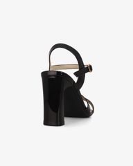 Sandal Cao Gót Hạnh Dung Quai Đan Chéo HD27306BI