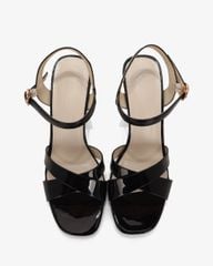 Sandal Cao Gót Hạnh Dung Quai Đan Chéo HD27306BI