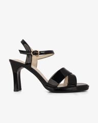 Sandal Cao Gót Hạnh Dung Quai Chéo Gót Trụ HD27307BI