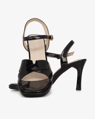 Sandal Cao Gót Hạnh Dung Quai Chéo Gót Trụ HD27307BI