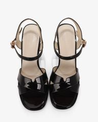 Sandal Cao Gót Hạnh Dung Quai Chéo Gót Trụ HD27307BI