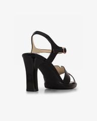 Sandal Cao Gót Hạnh Dung Quai Bóng Chữ H  HD27311BI