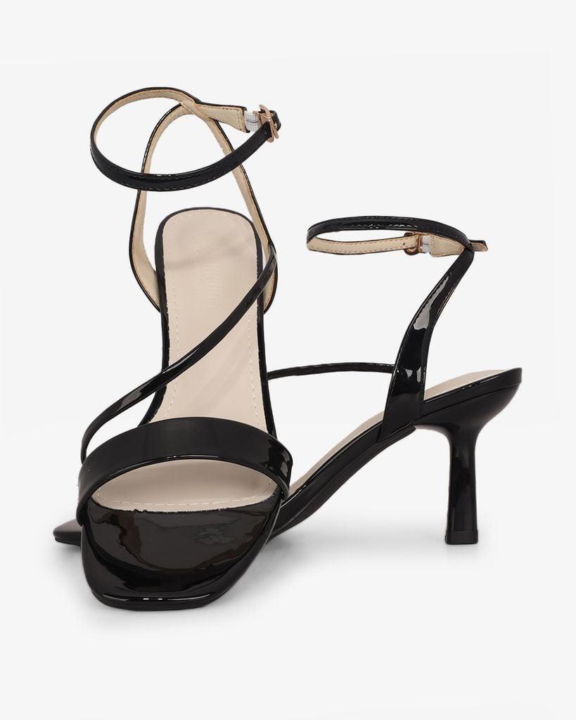Sandal Cao Gót Hạnh Dung Dây Mảnh  Gót Nhọn  HD27317BI