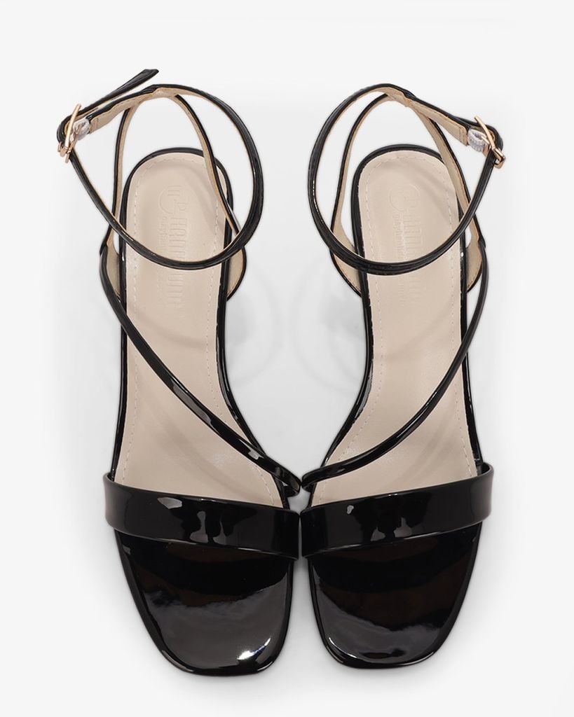 Sandal Cao Gót Hạnh Dung Dây Mảnh  Gót Nhọn  HD27317BI