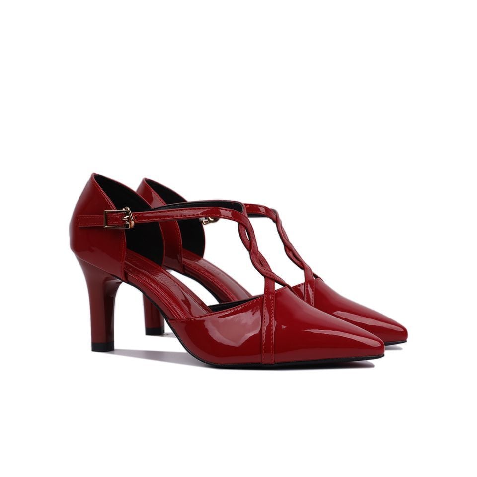 Sandal Cao Gót Hạnh Dung Mũi Nhọn Xoắn Dây HD04719AD
