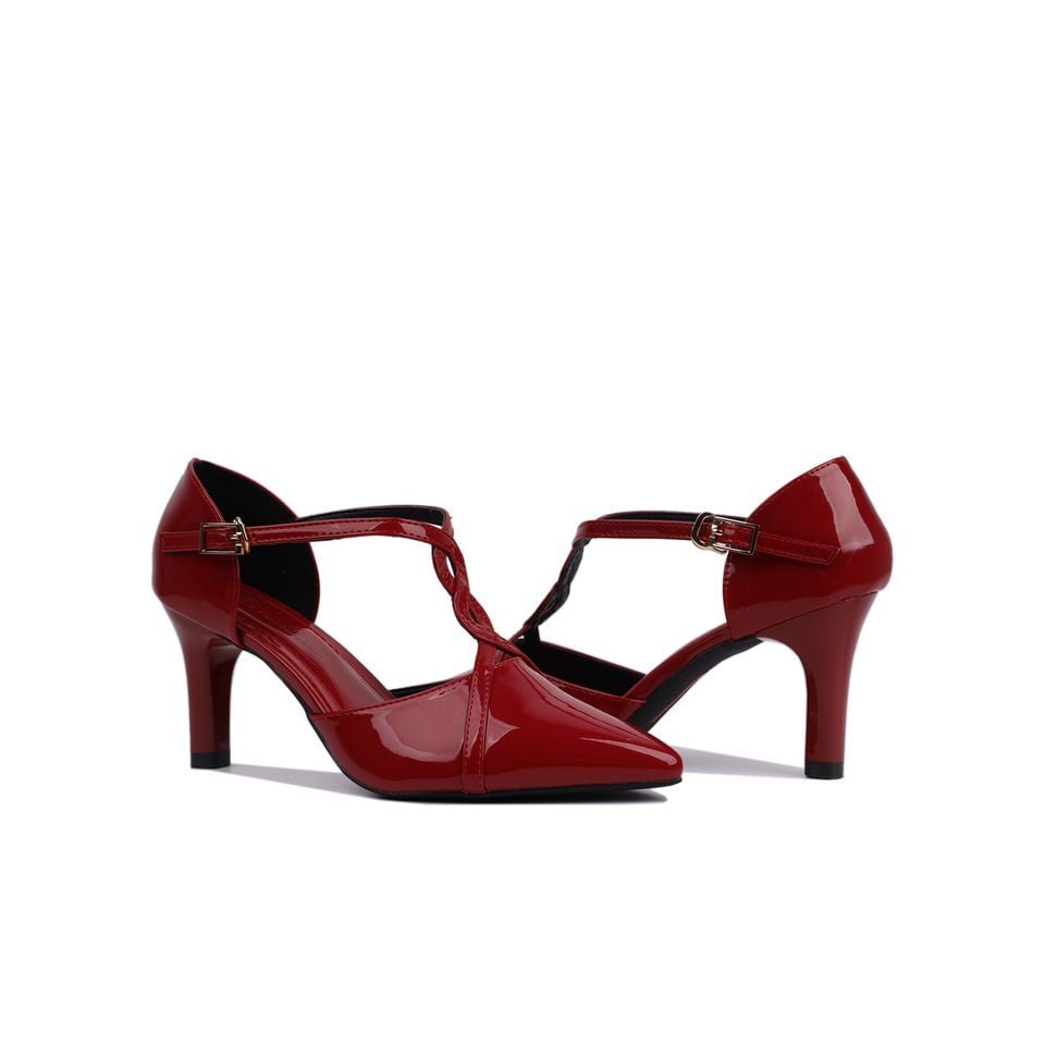 Sandal Cao Gót Hạnh Dung Mũi Nhọn Xoắn Dây HD04719AD