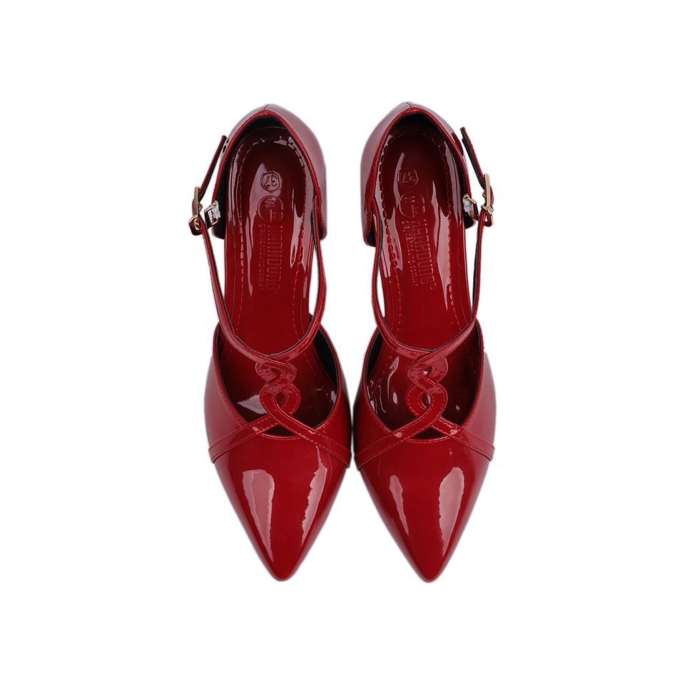Sandal Cao Gót Hạnh Dung Mũi Nhọn Xoắn Dây HD04719AD