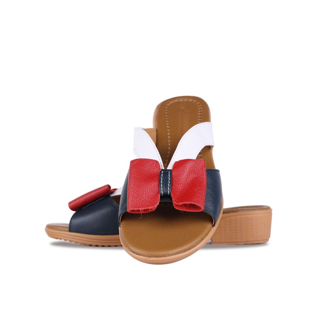 Dép Xẹp Hạnh Dung Bản Cut Out Phối Nơ HD04823AD