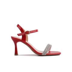 Sandal Cao Gót Hạnh Dung Dây Đính Đá HD27187BI