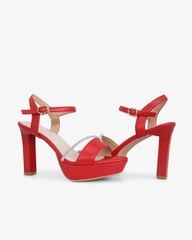 Sandal Cao Gót Hạnh Dung Quai Phối Xoàn Mảnh HD27193BI