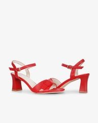 Sandal Cao Gót Hạnh Dung Quai Ngang Khóa Nịt HD27276BI