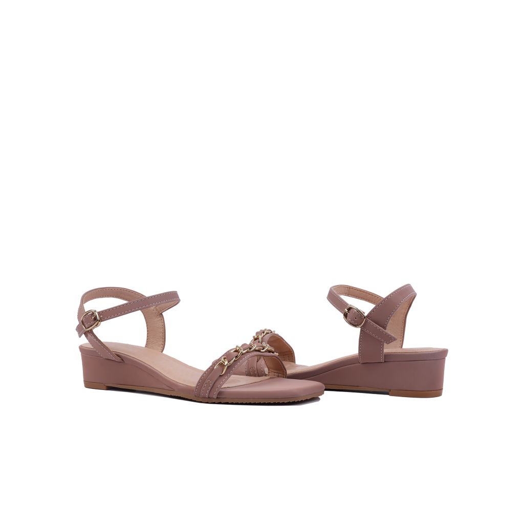 Sandal Xuồng Hạnh Dung Dây Mảnh Phối Khóa Lắc HD02178AB