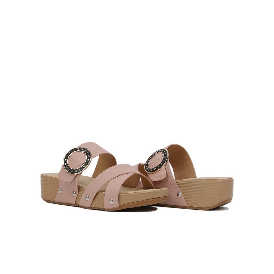 Dép Xuồng Hạnh Dung Bản Chéo Khóa Tròn HD04681AD